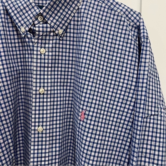 Polo Ralph Lauren Gingham Long Sleeve 2XB men’s gingham pattern academia H - Picture 4 of 9